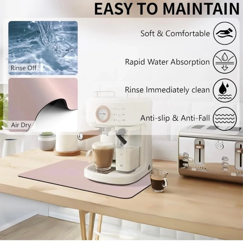 Coffee bar Absorbent Mat 12”*20” drying mat
